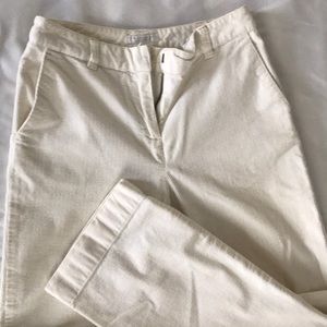 Corduroy White Pants